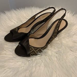 Fendi Zucca Heels